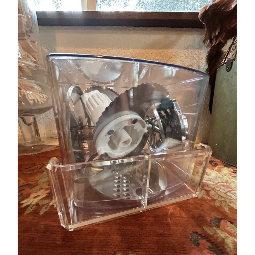 Food Processor Accessories Kit 7 Blades Attachments Acrylic Case Made in Japan